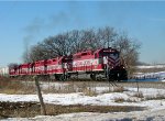 WSOR 4076 & company pulling hard towards Newville Road